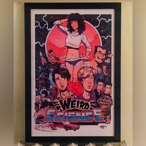 RARE Custom Framed Vintage 1985 “Weird Science” Movie Comic Wall Art (12x18)